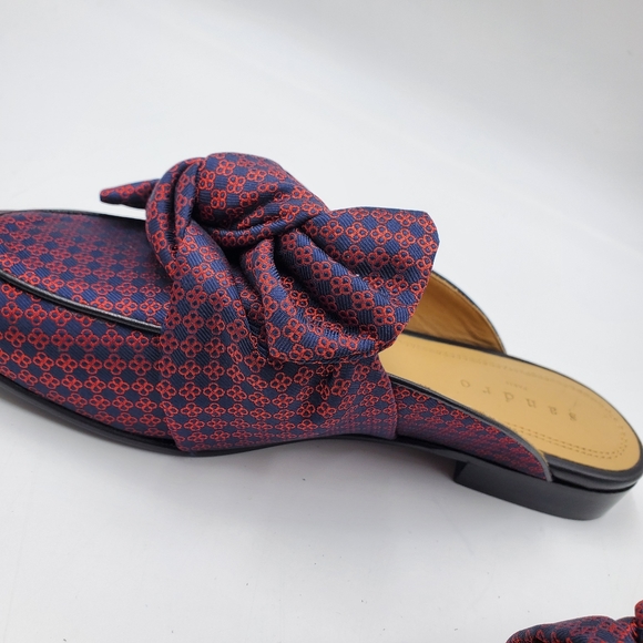 SANDRO KNOTTED BOW MULES - Picture 10 of 15